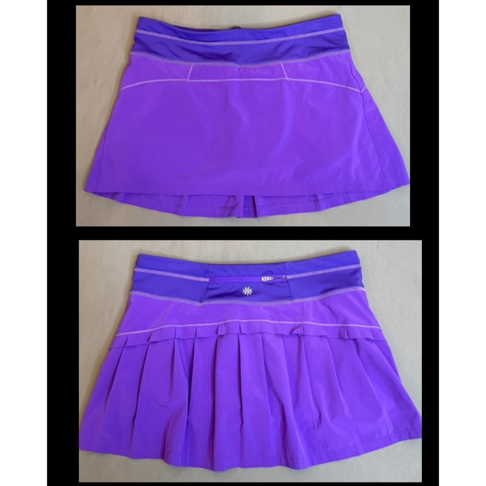 Athleta Athletic Skort Mini Skirt With Attached Shorts Womens Size Small Purple